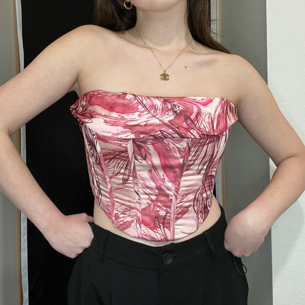 Bershka corset bustier top